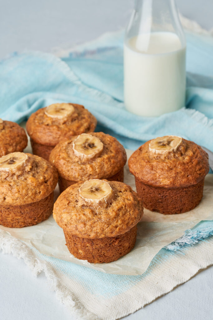 healthy banana muffins