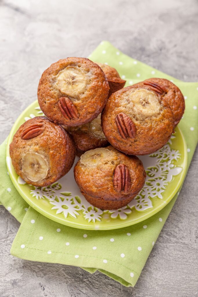 healthy banana muffins
