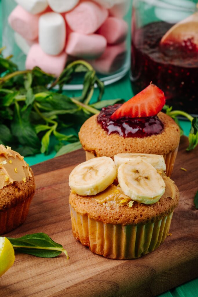 healthy banana muffins