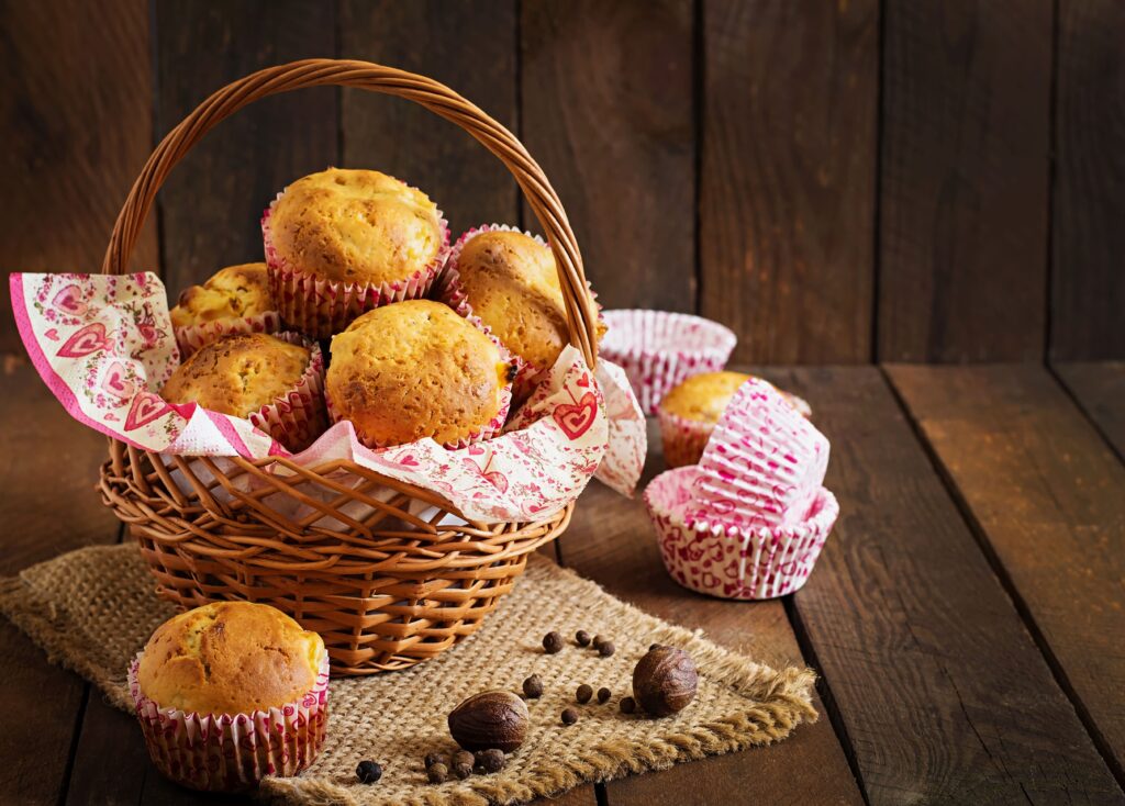 healthy banana muffins