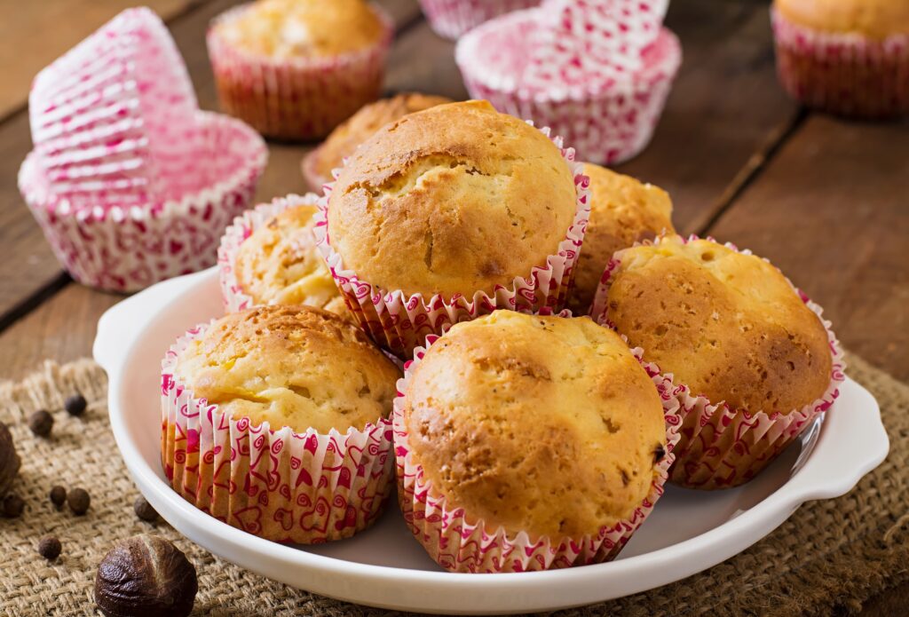 healthy banana muffins